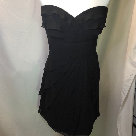 Bill Levkoff Layered Chiffon Bridesmaid Dress - Picture 2 of 13